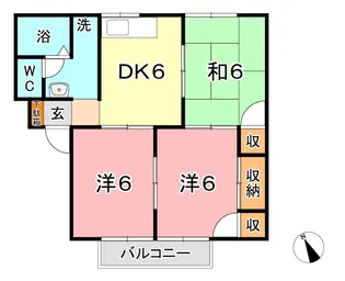 サンコーポ小野 C【2階】の間取り