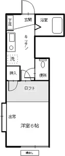 サンライフ長島【1階】の間取り