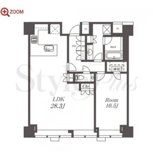 BrilliaTower堂島【46階】の間取り