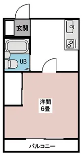サンパレスみどり【1階】の間取り