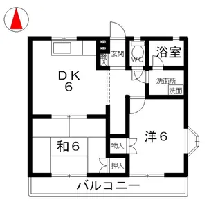 メゾン多々野【2階】の間取り
