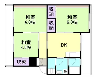 北島中央マンション【4階】の間取り