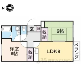 東英ハイツ参番館【2階】の間取り