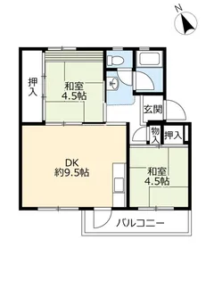UR藤山台【4階】の間取り