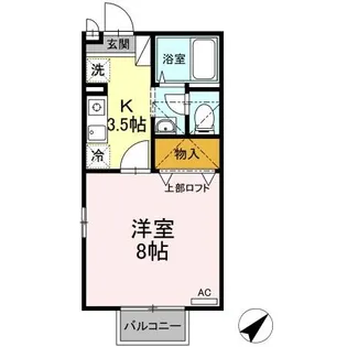 鹿児島県姶良市池島町【アパート】の間取り
