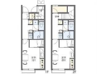 レオパレスグランパ【1階】の間取り