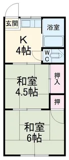 丸喜荘【1階】の間取り