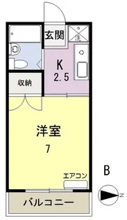 セリーヌ伊島【4階】の間取り