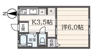 シティハイム カインドリーB【2階】の間取り
