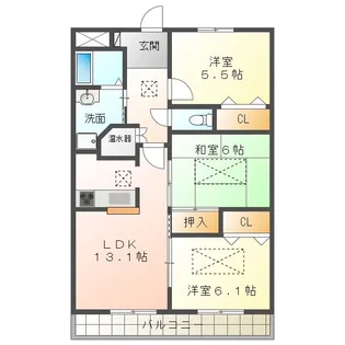 ルネスガーデン【2階】の間取り