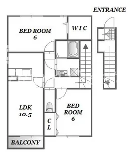 アクシス南島田 B棟【2階】の間取り