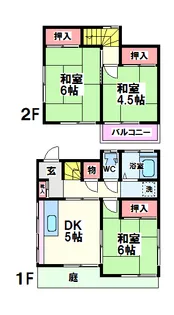 東京都国分寺市東恋ヶ窪2【一戸建】の間取り