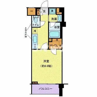 ガリシア新宿WEST【2階】の間取り