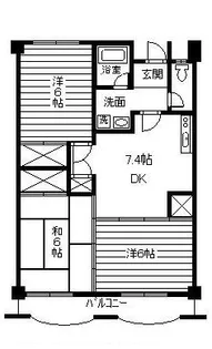 香川県高松市木太町【マンション】の間取り