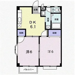 ステイタス月隈 II【2階】の間取り
