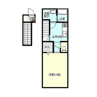 エコルポミエ【2階】の間取り