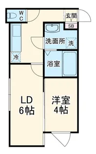 INOVE二子新地【1階】の間取り