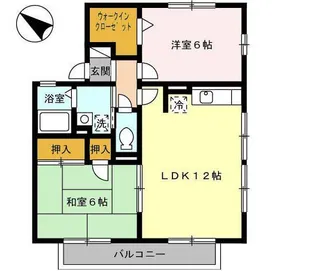 フルーリール【2階】の間取り