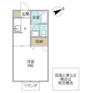 しろの木ハイツ【2階】の間取り