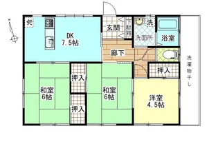 大分県佐伯市城南町【一戸建】の間取り
