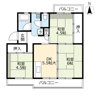 3DKの間取り画像