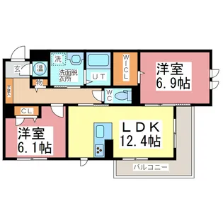 EN.W(エンドットダブリュー)【2階】の間取り