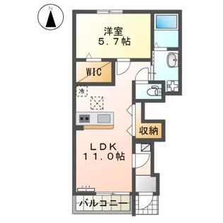 casa este唐津A【1階】の間取り