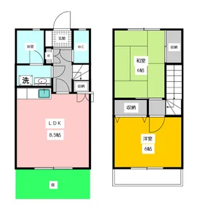 ベルヴィラ小平【1階】の間取り