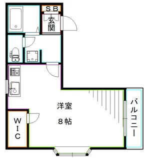 東京都新宿区北新宿1【マンション】の間取り