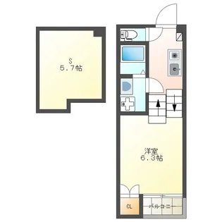 プティットメゾン【1階】の間取り