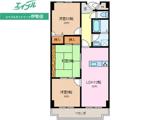 GardenMansionサンブリッジ【3階】の間取り