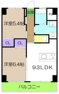 みつばちレジデンス【3階】の間取り