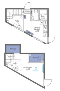 ヴァンテジオ目黒uno【2階】の間取り