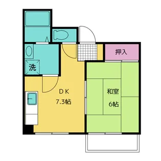 レジデンスこうだ【1階】の間取り