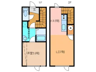 北海道帯広市西十一条北3【一戸建】の間取り