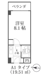 福岡県福岡市中央区六本松1【マンション】の間取り