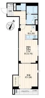 ビューノ三ノ輪【3階】の間取り
