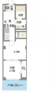 サンビューノ仲町台【2階】の間取り