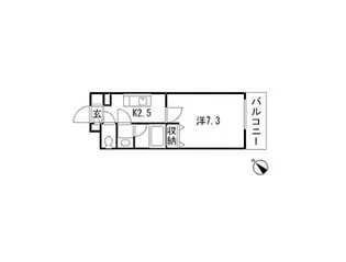 クラージュ白旗【2階】の間取り