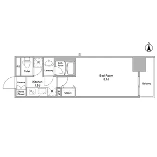 東京都新宿区高田馬場2【マンション】の間取り