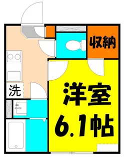 1Kの間取り画像