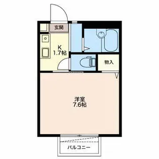 エクセル栄泉【1階】の間取り