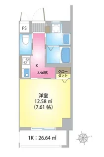 ライズ・タイパナ【6階】の間取り