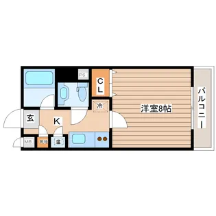 HF北四番丁レジデンス【5階】の間取り