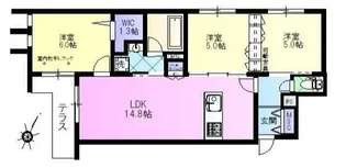 東京都中野区鷺宮6【アパート】の間取り