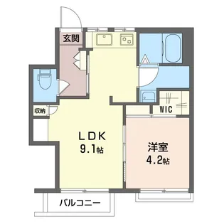 クローバーハイツ【2階】の間取り