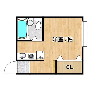 大阪府泉南郡熊取町大久保中3【マンション】の間取り