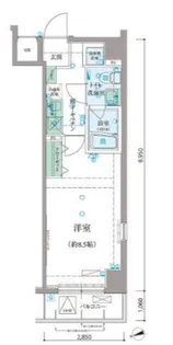 東京都新宿区早稲田鶴巻町【マンション】の間取り