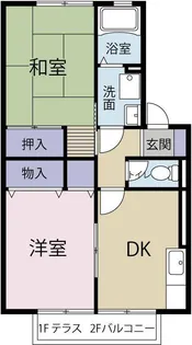 サンハイム上福原 A【1階】の間取り