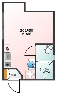 Glanz東新宿【2階】の間取り